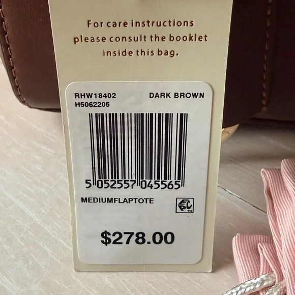 RADLEY LONDON Apsley Road Medium Flapover Tote - Dark Brown - Picture 10 of 10